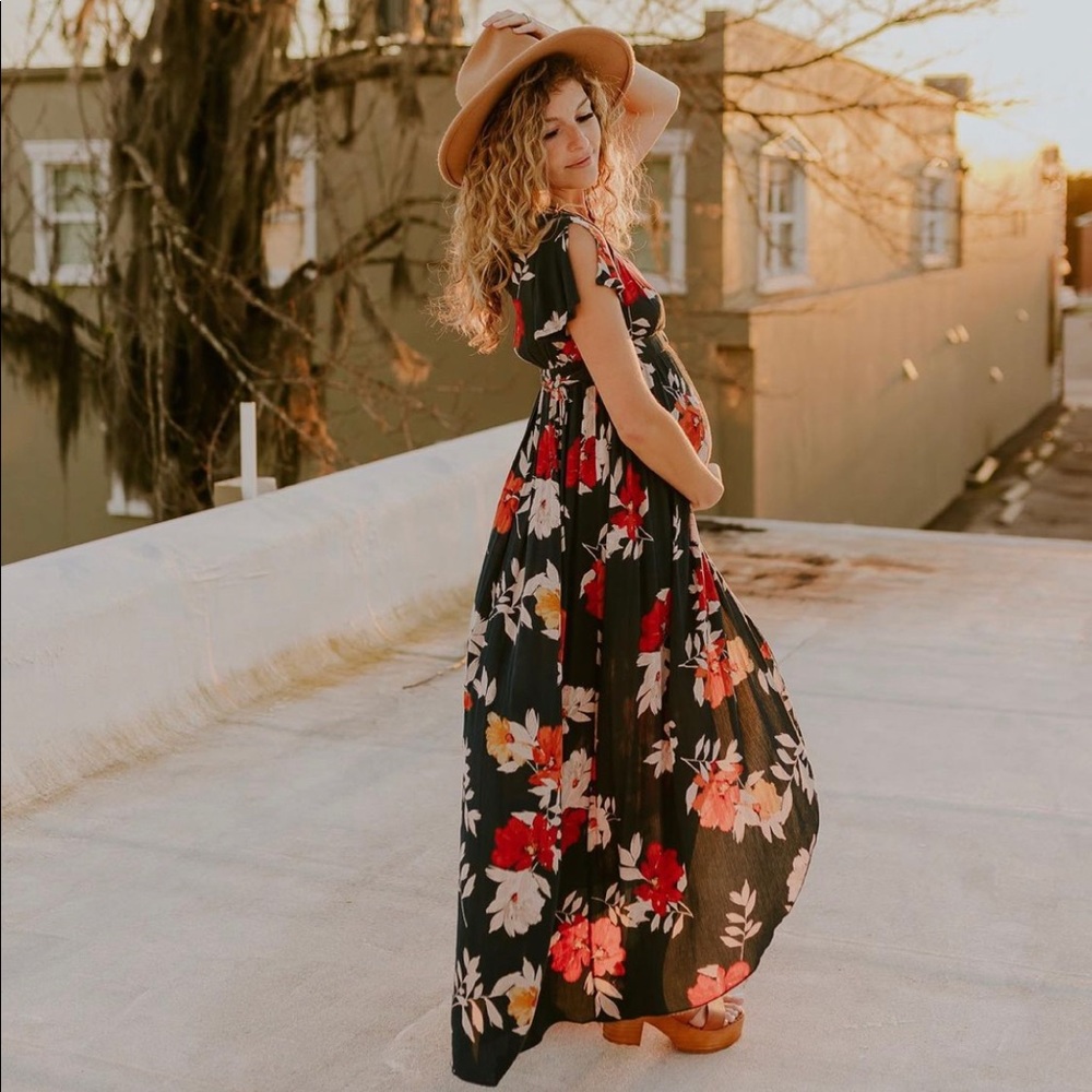 Patrons of peace wrap maxi dress XS